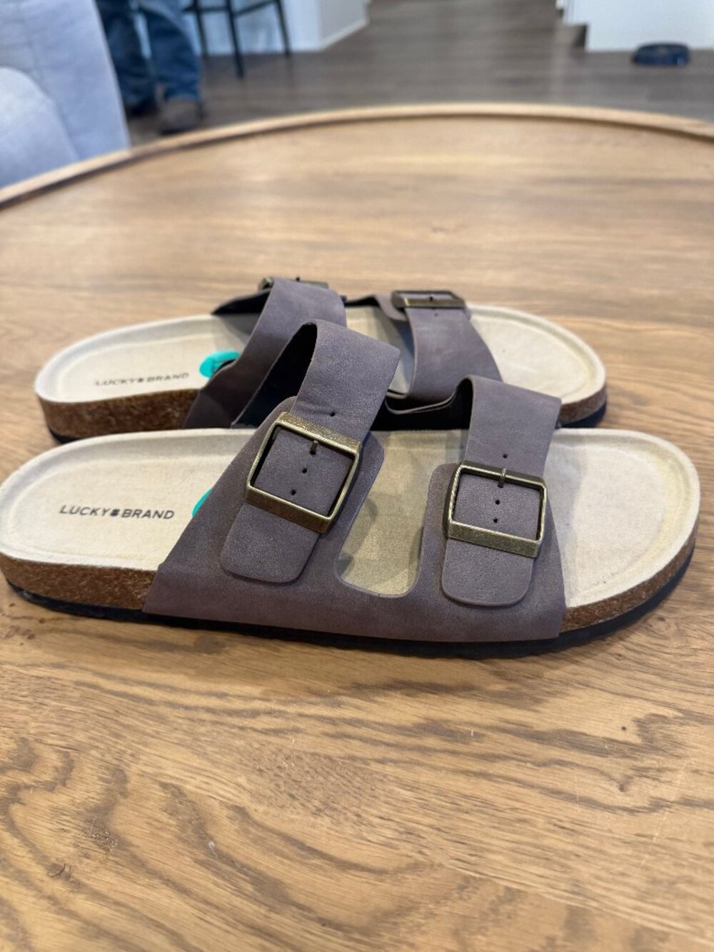 Men's Lucky Brand Double Strap Buckle Sandals Size 12